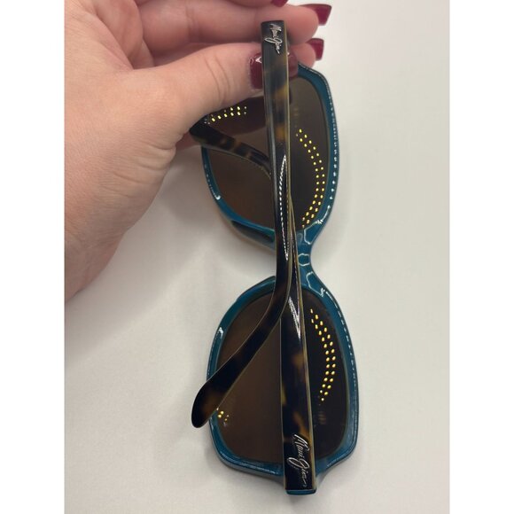 Maui Jim Polarized Sunglasses Tortoise Frame Brown Lenses - Picture 9 of 14